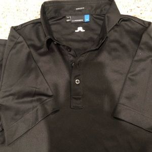 J Lindbergh black golf shirt